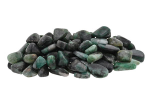 Emerald Tumbled Stones by Size - 1/2 lb