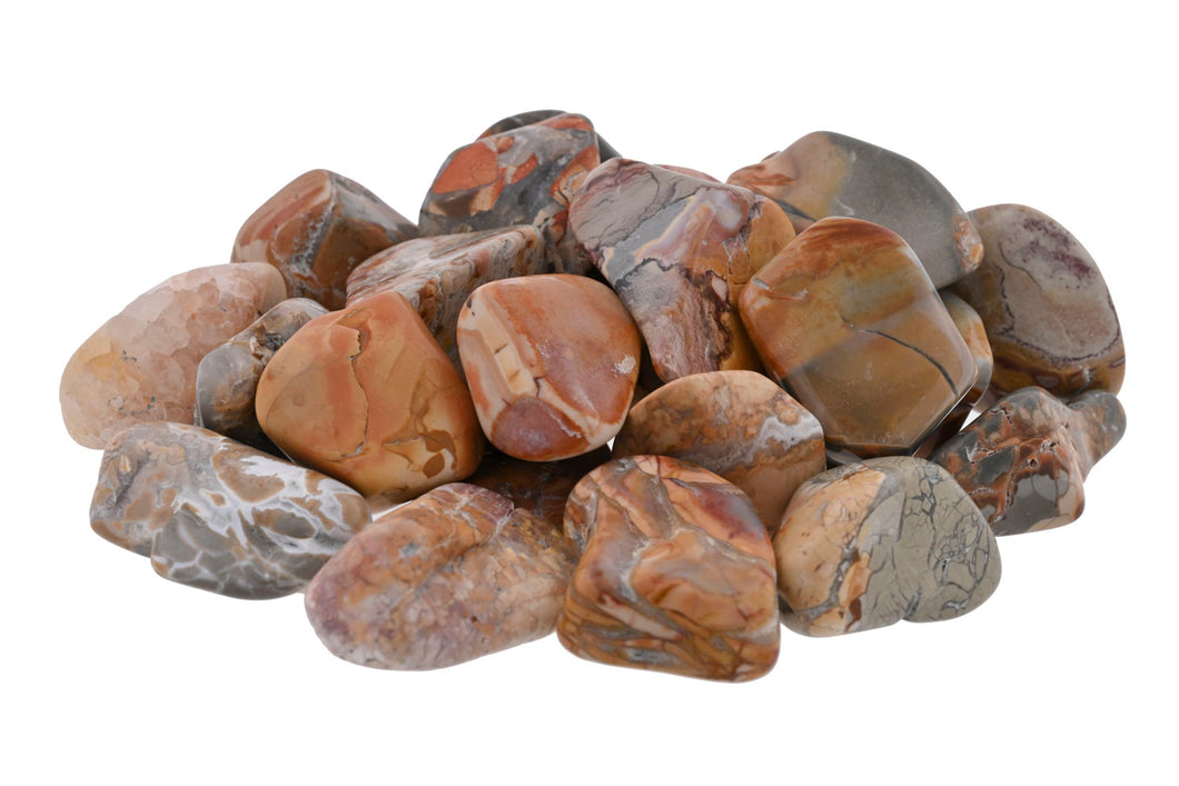 Ibis Jasper Tumbled Stones - 1 lb