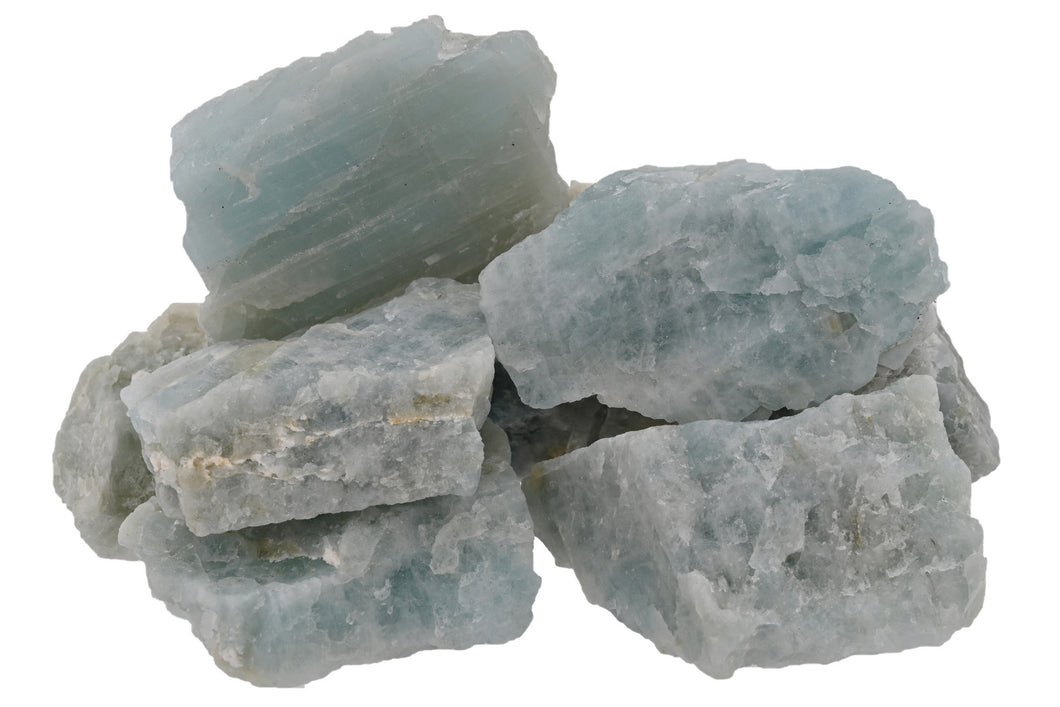 Aquamarine Rough Chunks - 1 lb