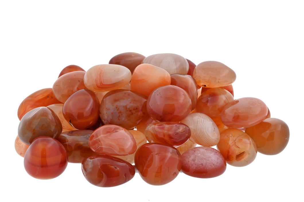 Carnelian Tumbled Stones - 1 lb