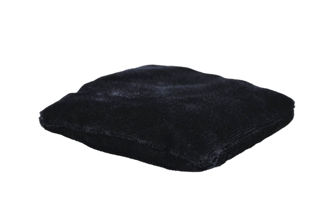 Black Velvet Flat Display Pillows by Size