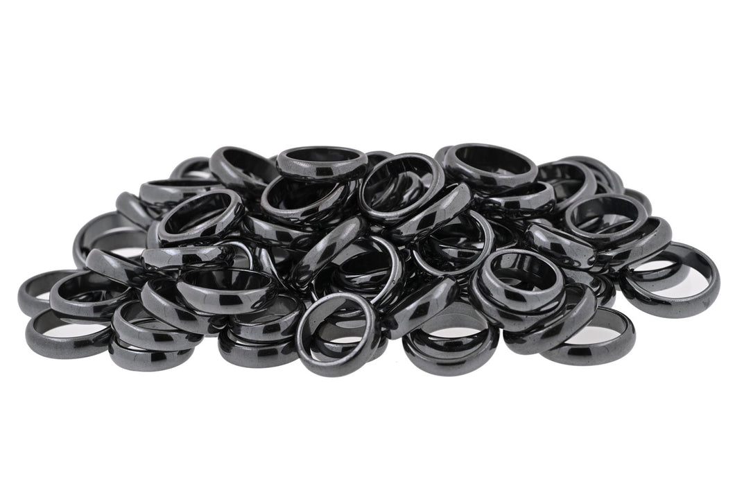 Hematite Rings - 100 pcs