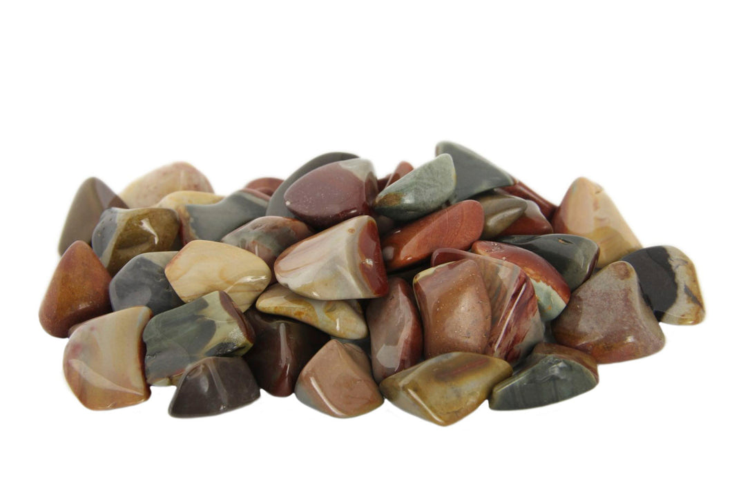 Polychrome Jasper Tumbled Stones - 1 lb