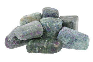 Ruby Fuchsite Tumbled Stones by Size - 1/2 lb